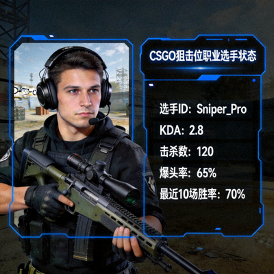 CSGO狙击位职业选手头像与状态数据